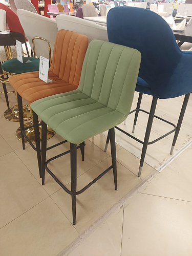 Полубарный стул Дани Мини светло-серый (zd 960) / черный из шоурума 3